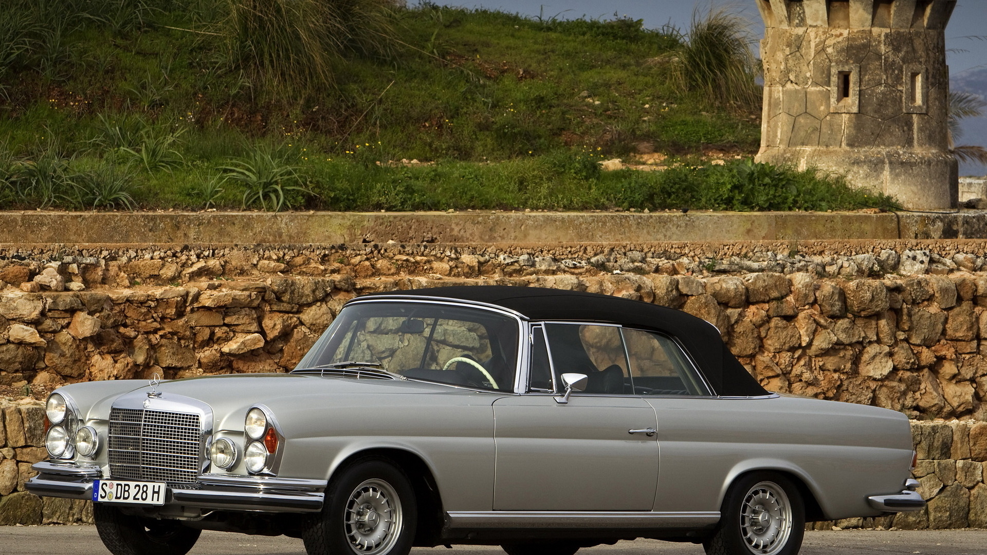 mercedes benc, 280se, cabriolet, 1968