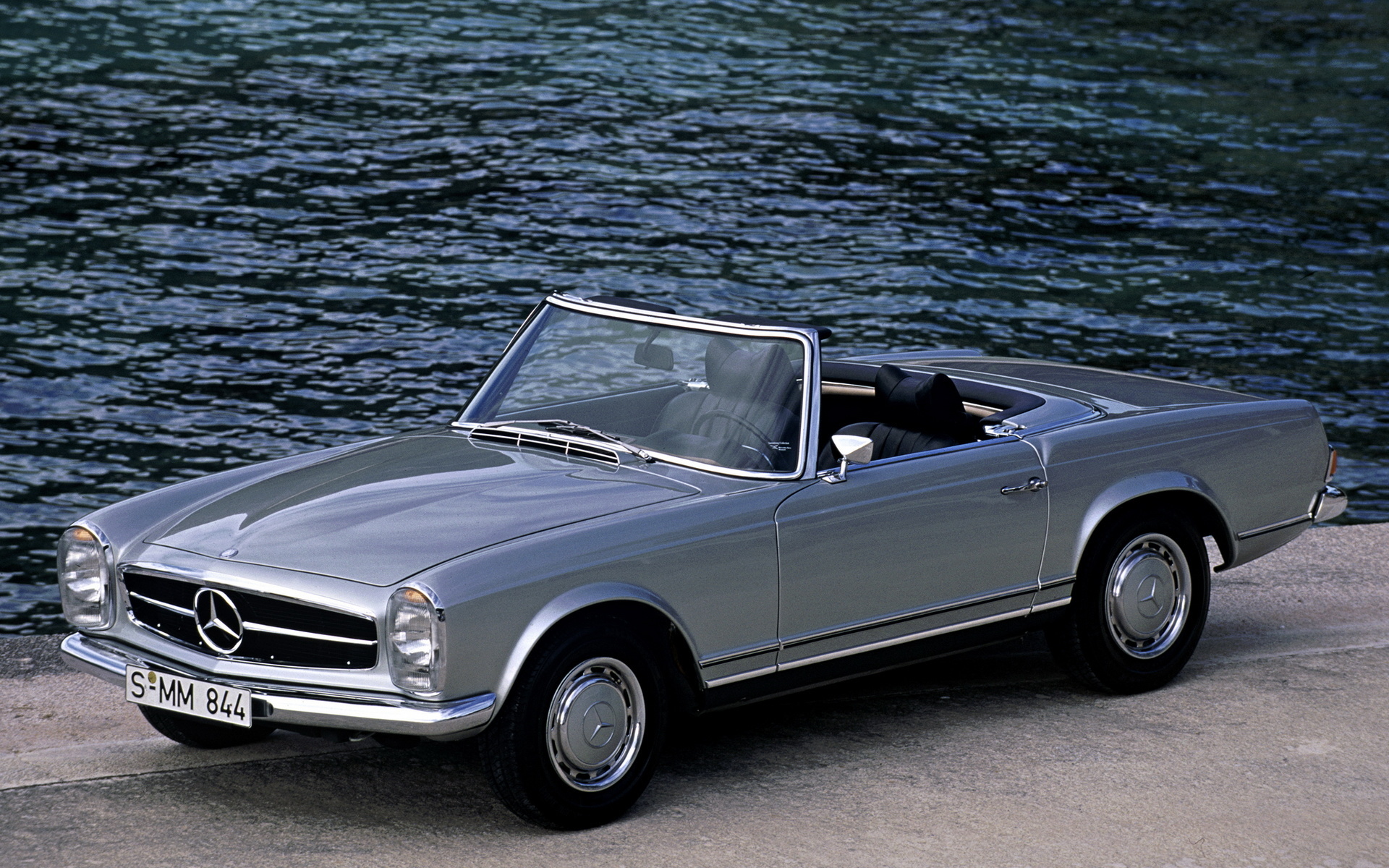 mercedes benc, 280sl, cabriolet, 1968