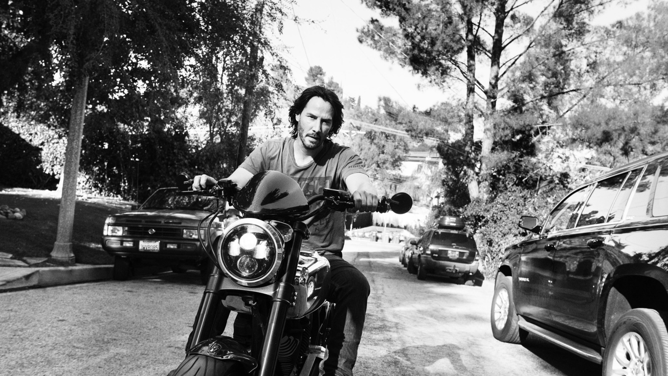 keanu reeves, bike, 