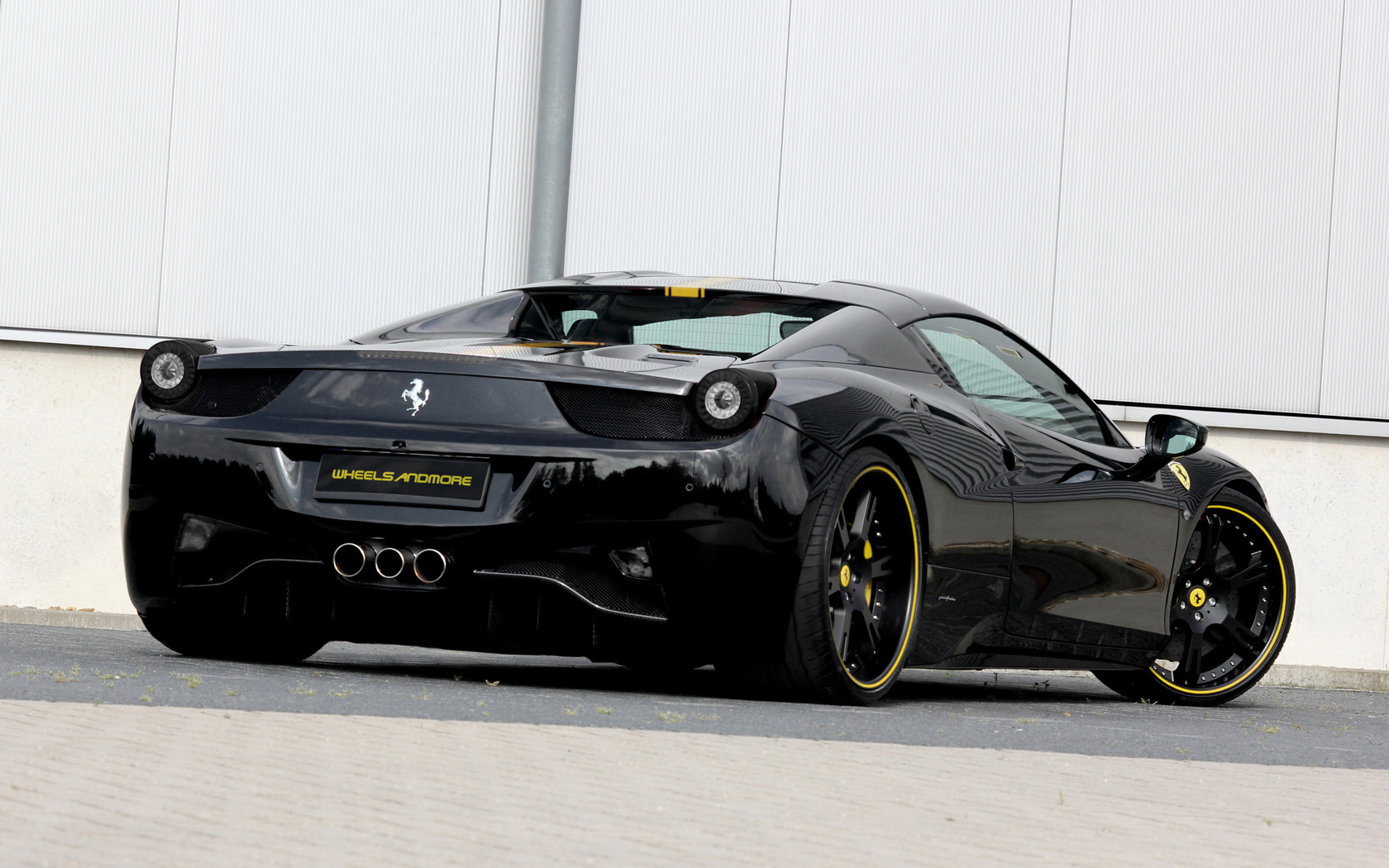 ferrari, 458, black, italia