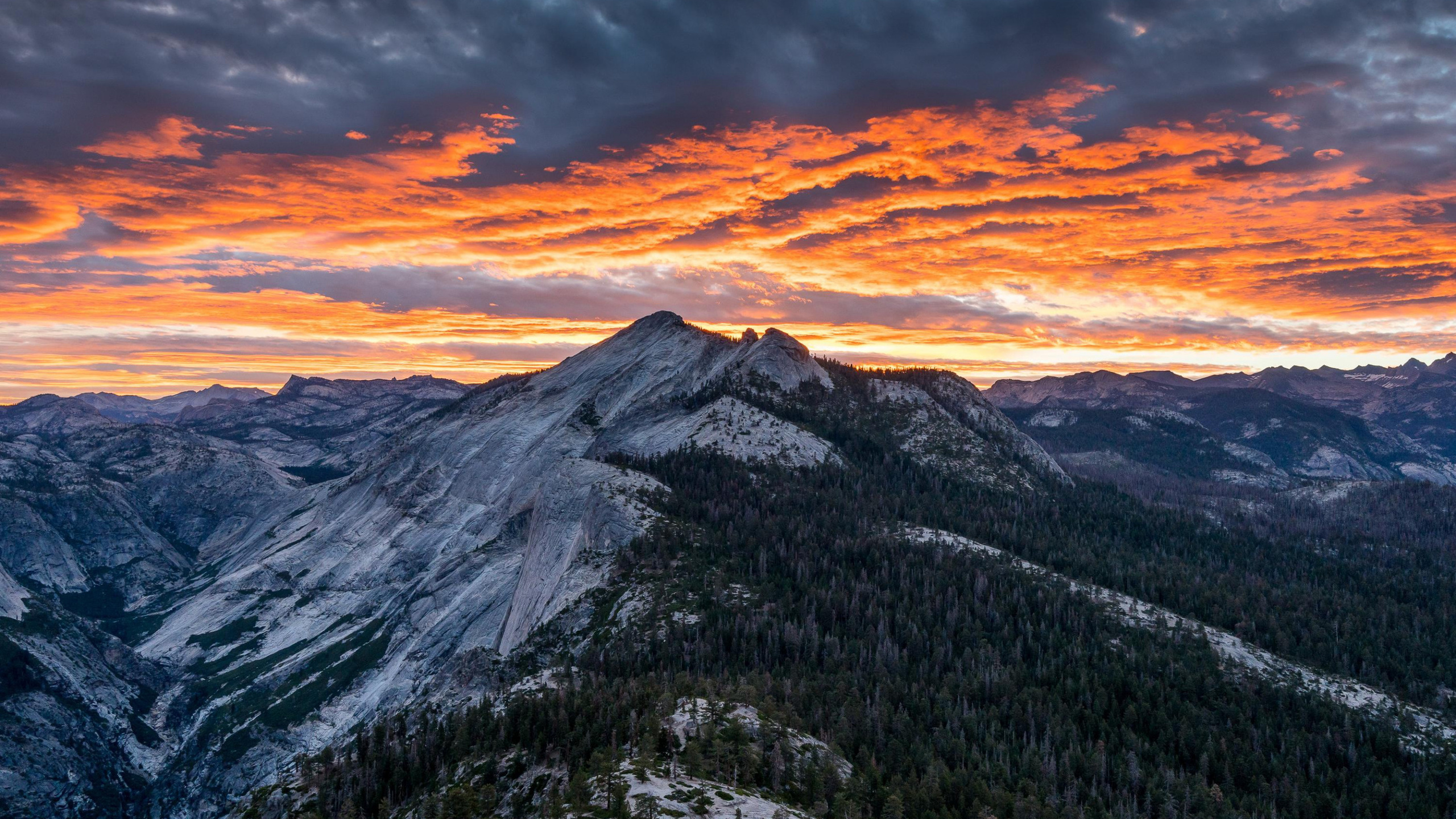 sierra nevada, sunset, mountains, evening, forest