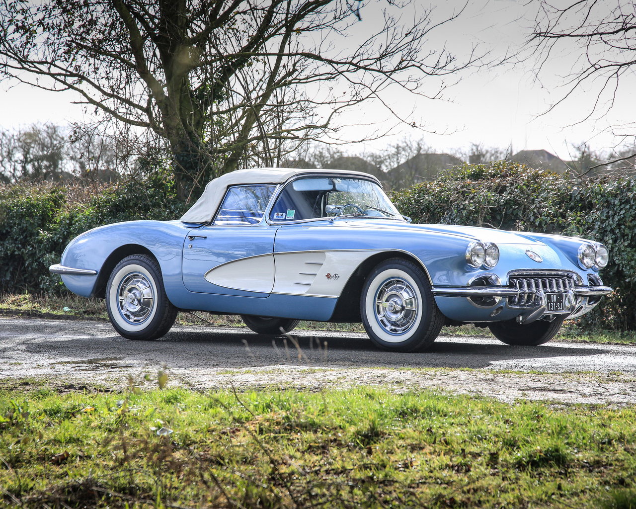 chevrolet, retro, 1960, corvette