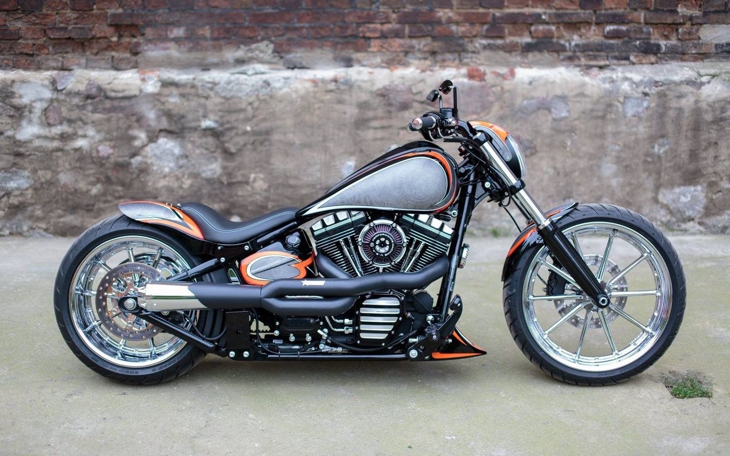 harley davidson, breakout softail, custom, harley-davidson, motorcycles, , 