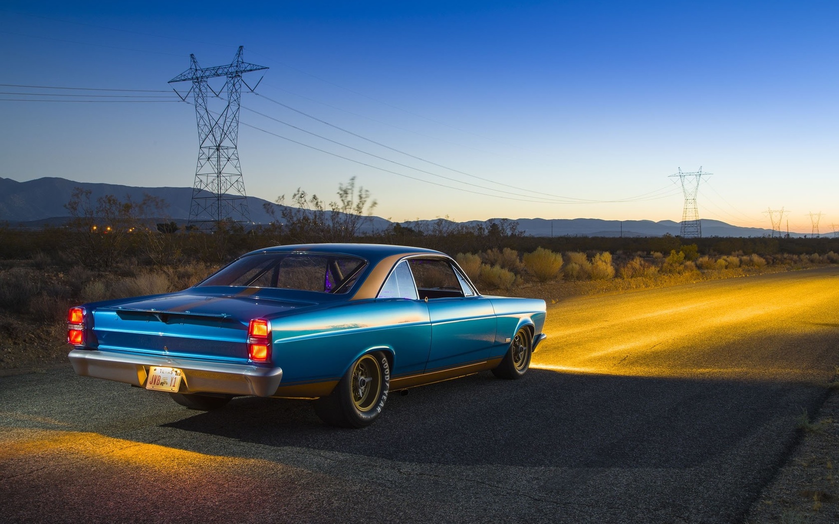 1967, ford, fairlane, cars, classic, coupe, blue