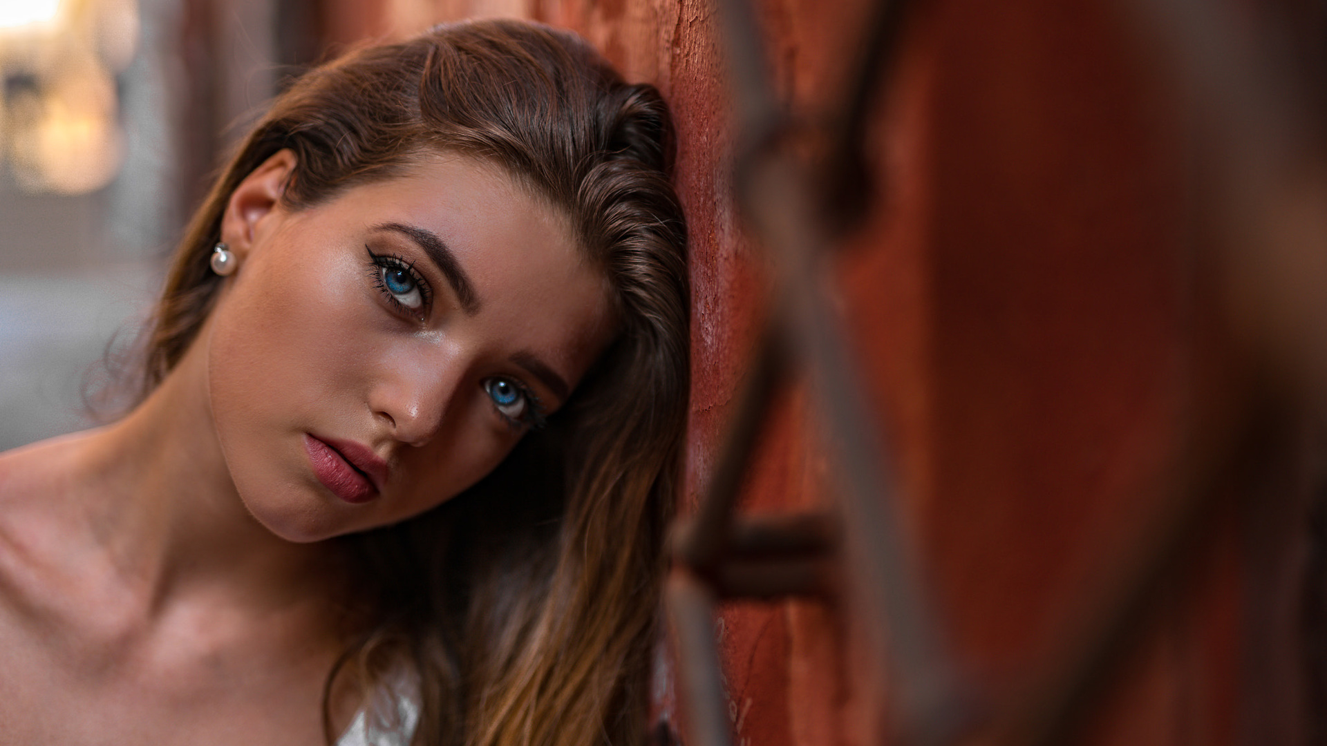 women, face, marco squassina, eyeliner, blue eyes, portrait