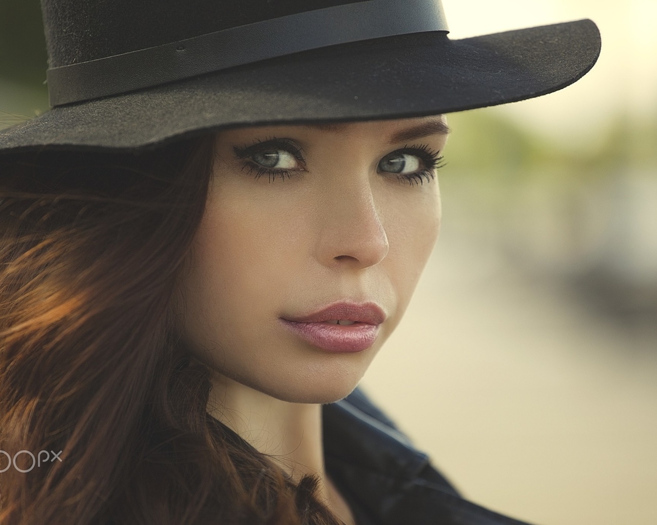 women, face, hat, depth of field, eyes, portrait, lips, closeup, juicy lips, 500px, yuri egoroff