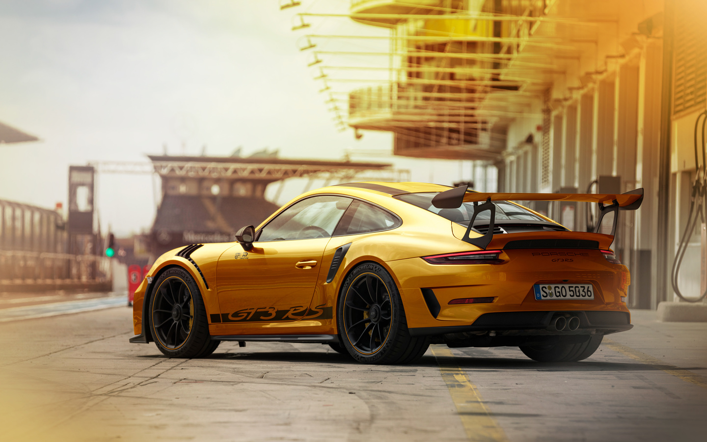 porsche, 911, gt3, rs, gold