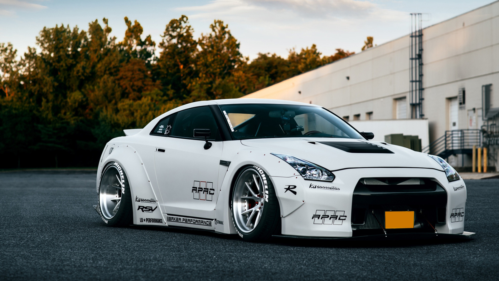 nissan, gt-r, white