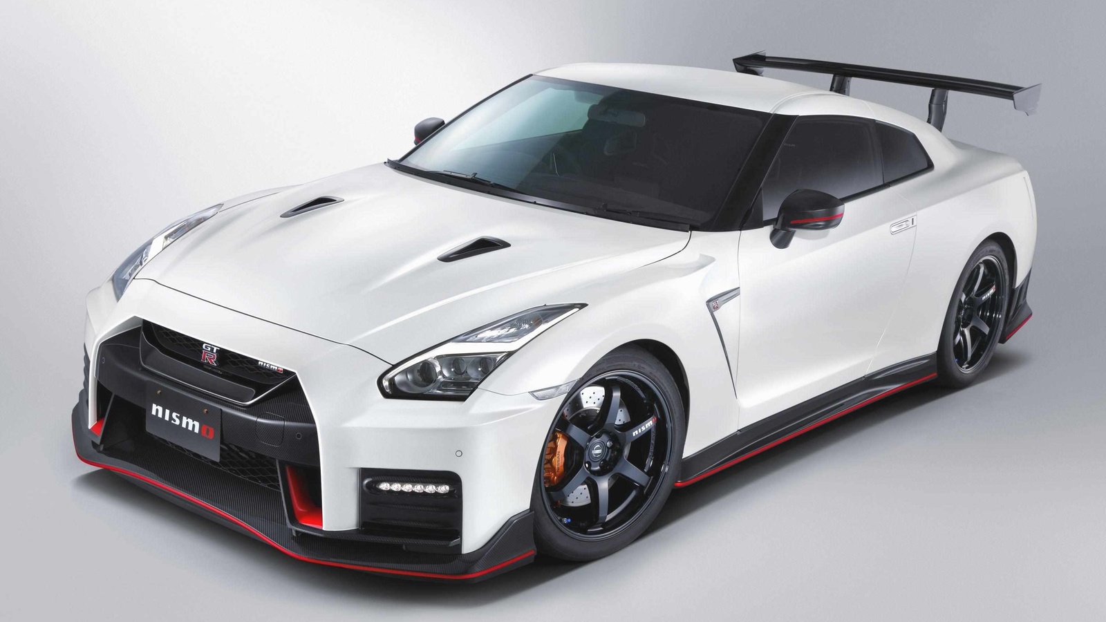 sports car, white, nissan gt-r nismo n-attack