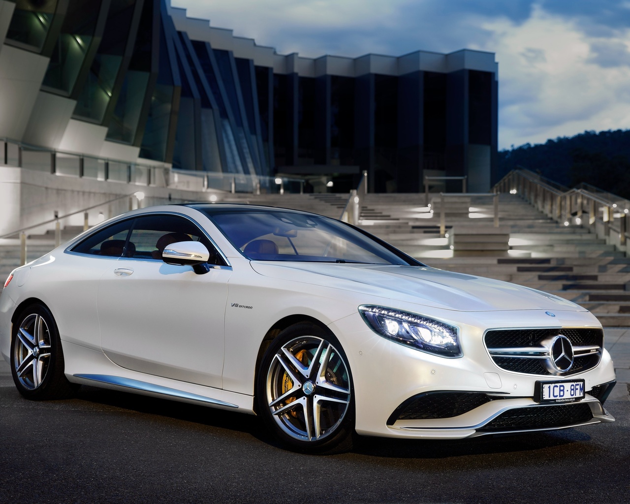 mercedes benz, s63, white, side view, luxury, cars, v8