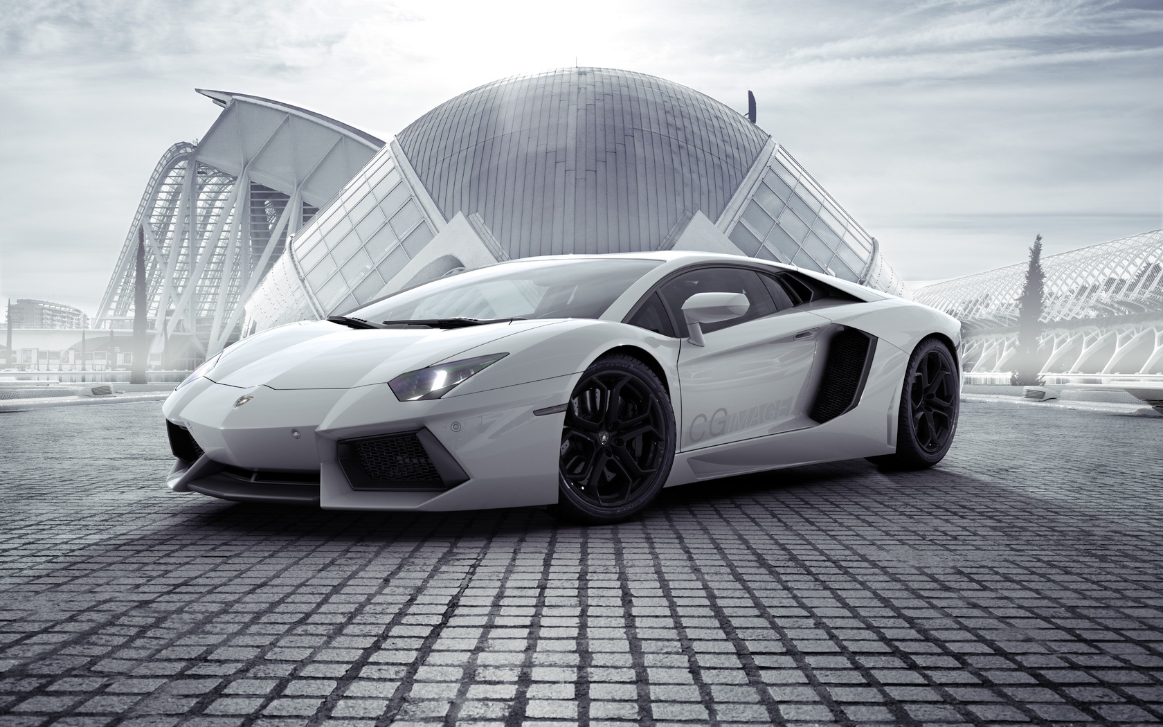 white, lamborghini, aventador, new