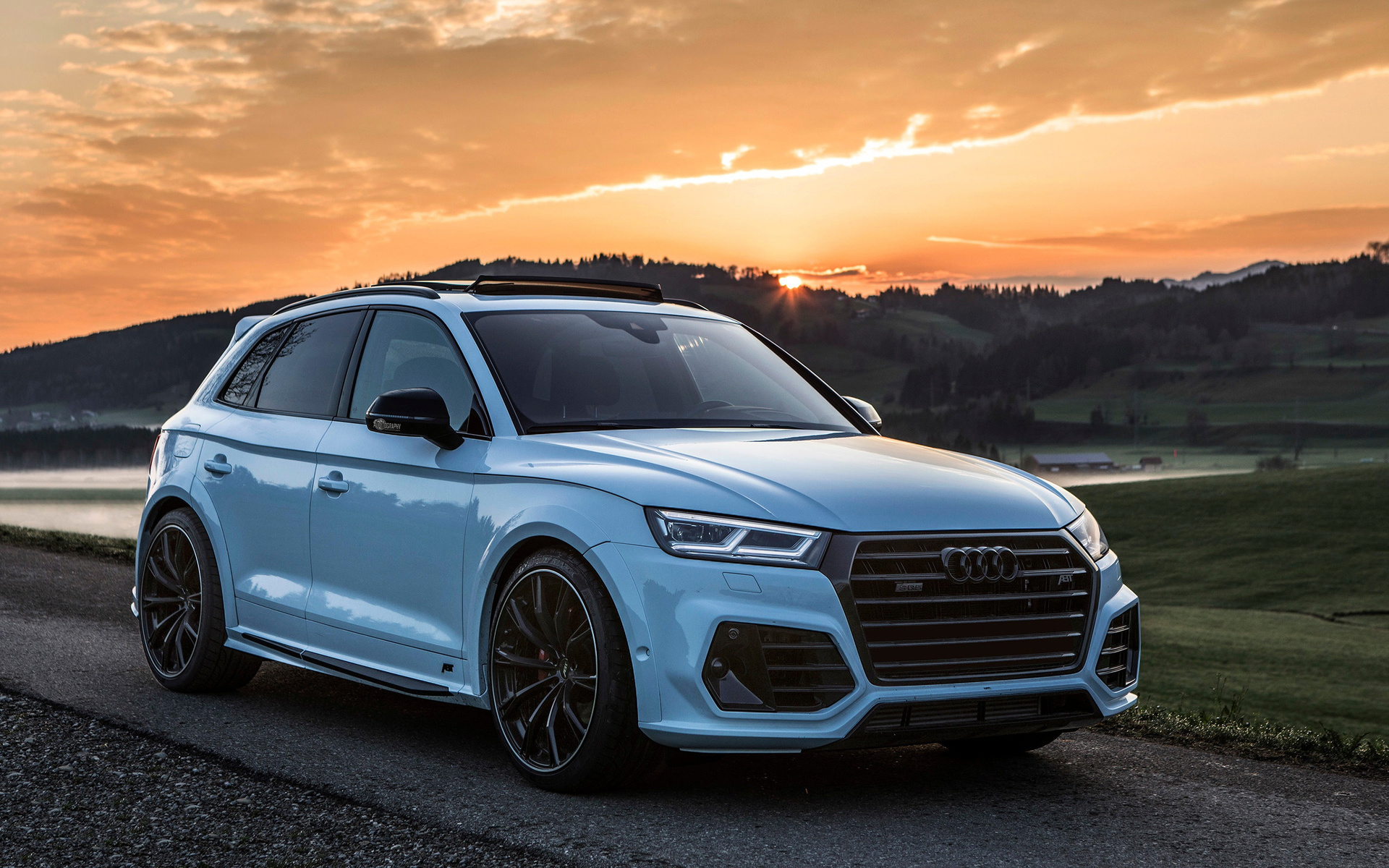 audi, sq5, abt, widebody, white