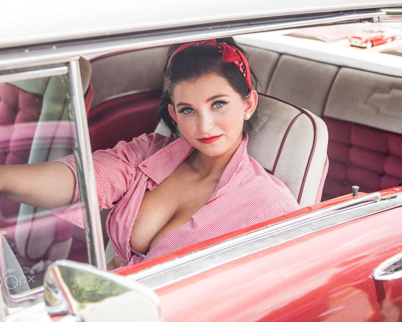 women, with cars, jeff cain, 500px, model, pinup models, 