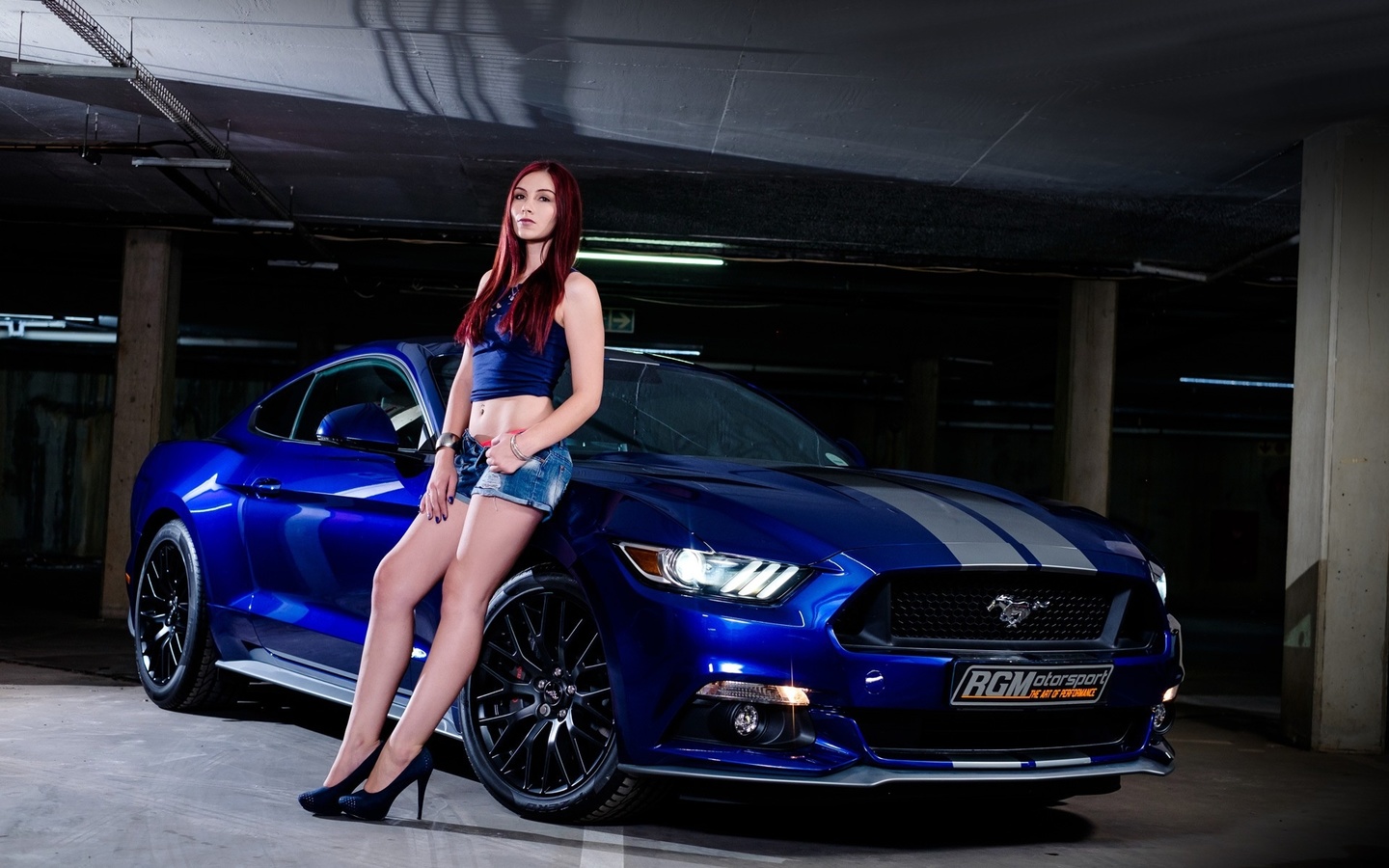 ford, girls, parking, beautiful girl, blue auto, section