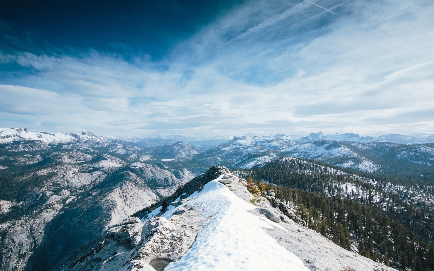 yosemite, 5k, 4k wallpaper, 8k, winter, snow, forest, osx, apple, mountains, nature