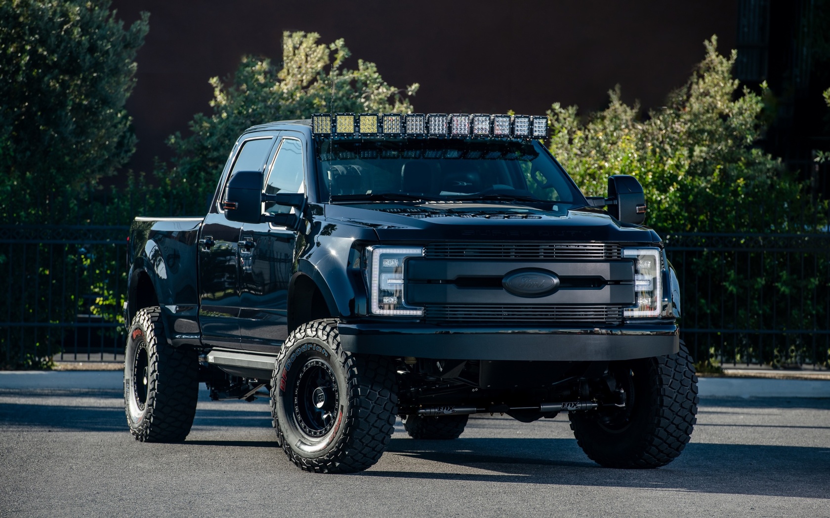 ford, f250, super duty, xlt truck, deberti design, f-250, tuning, black, pickup, truck