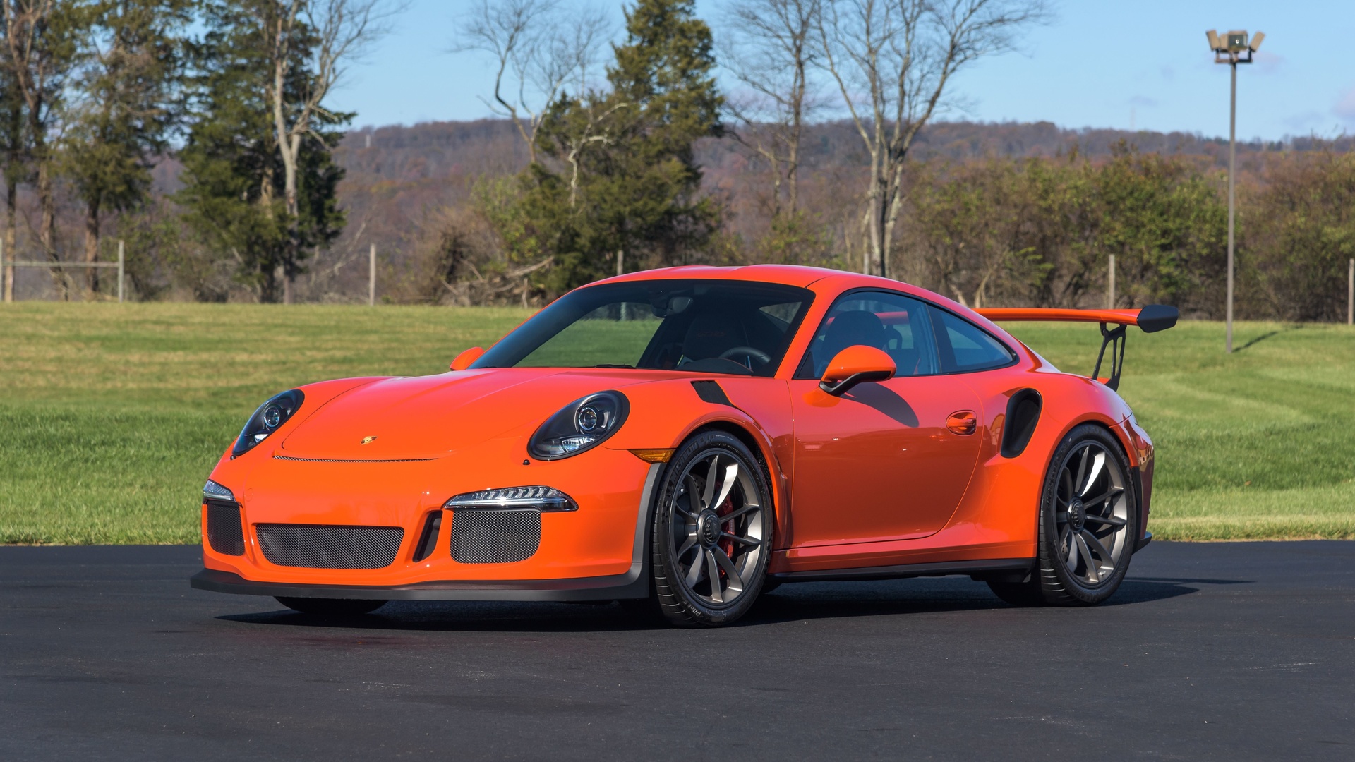 porsche, 911 gt3 rs, side view, red, supercars