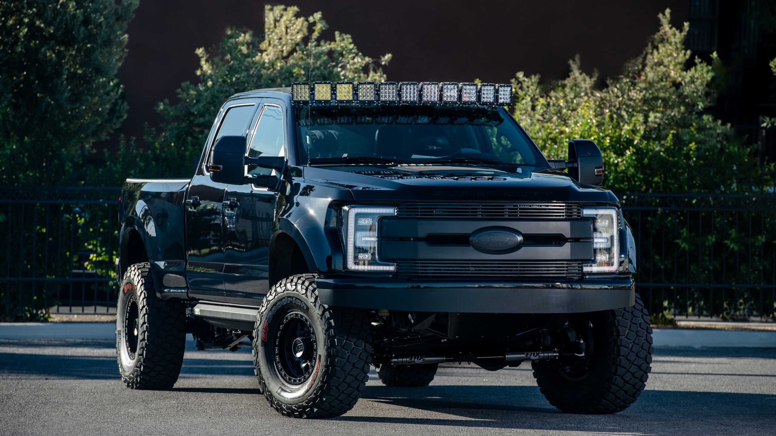ford, f250, super duty, xlt truck, deberti design, f-250, tuning, black, pickup, truck
