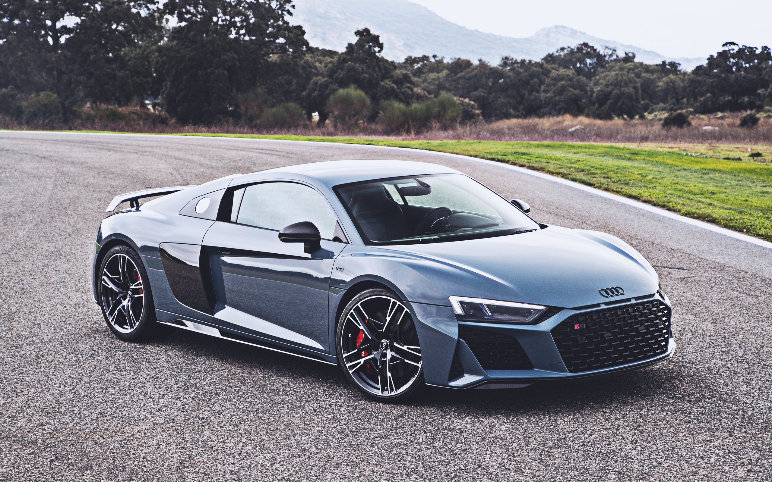 audi, v10, hdr, 2019, cars, supercars, gray, r8