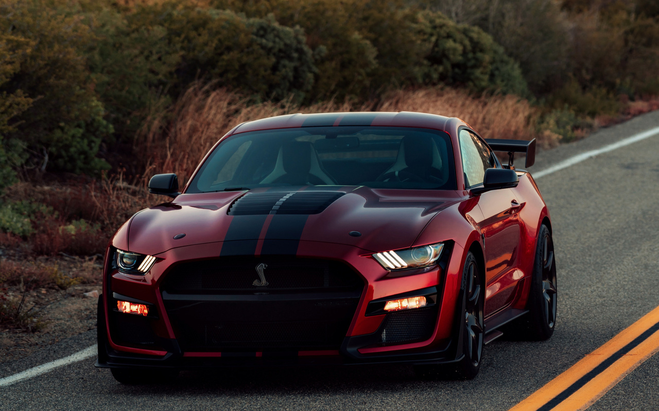 ford, mustang, shelby, gt500, red