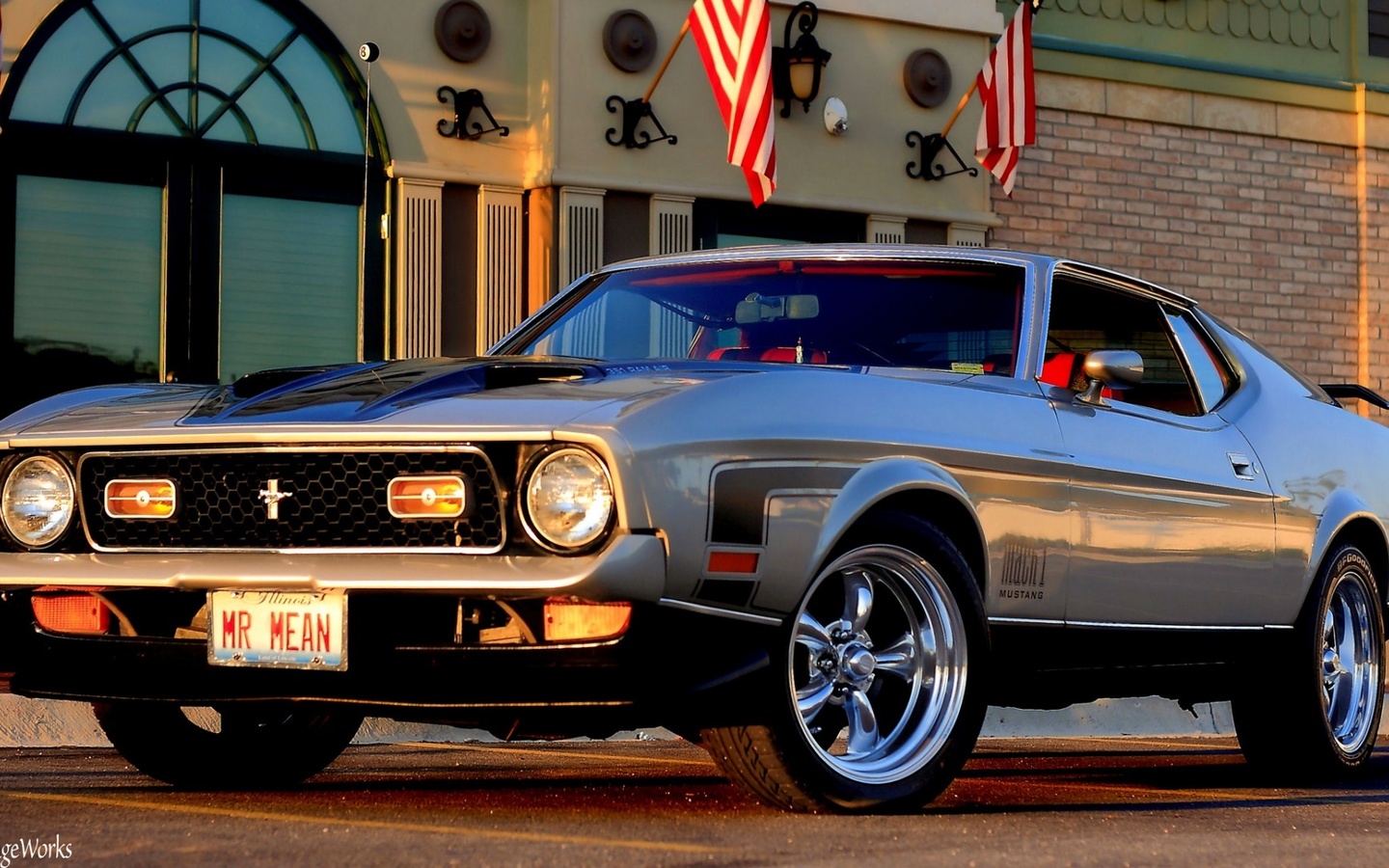 ford, mustang, 1971, retro