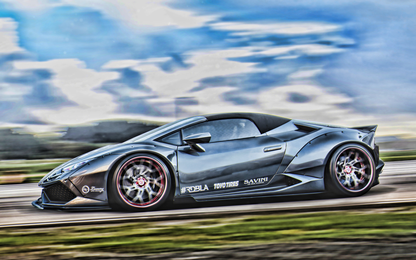 lamborghini, huracan, motion blur, tuning, cars, hdr, hypercars, gray, supercars