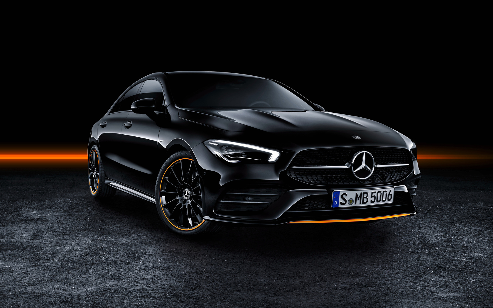 mercedes-benz, cla 250, amg, line edition, orange, art