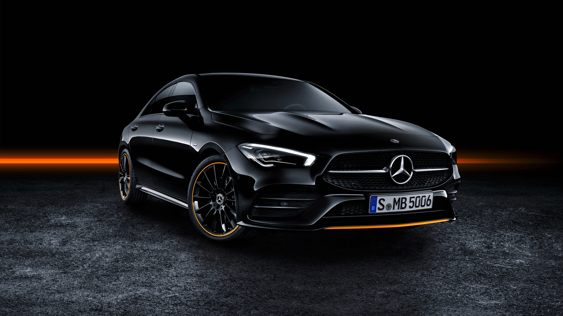 mercedes-benz, cla 250, amg, line edition, orange, art