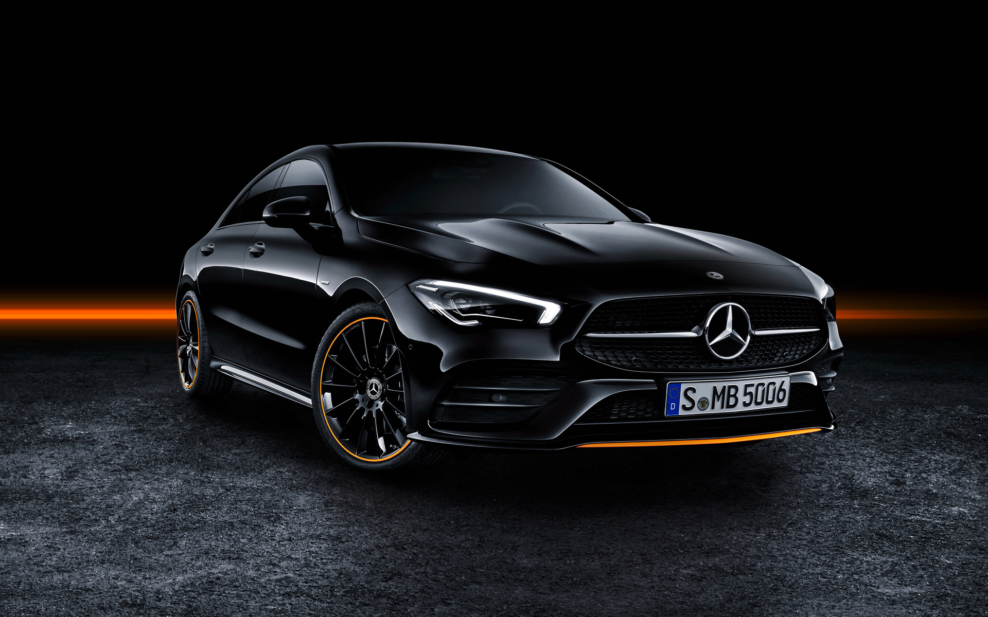 mercedes-benz, cla 250, amg, line edition, orange, art