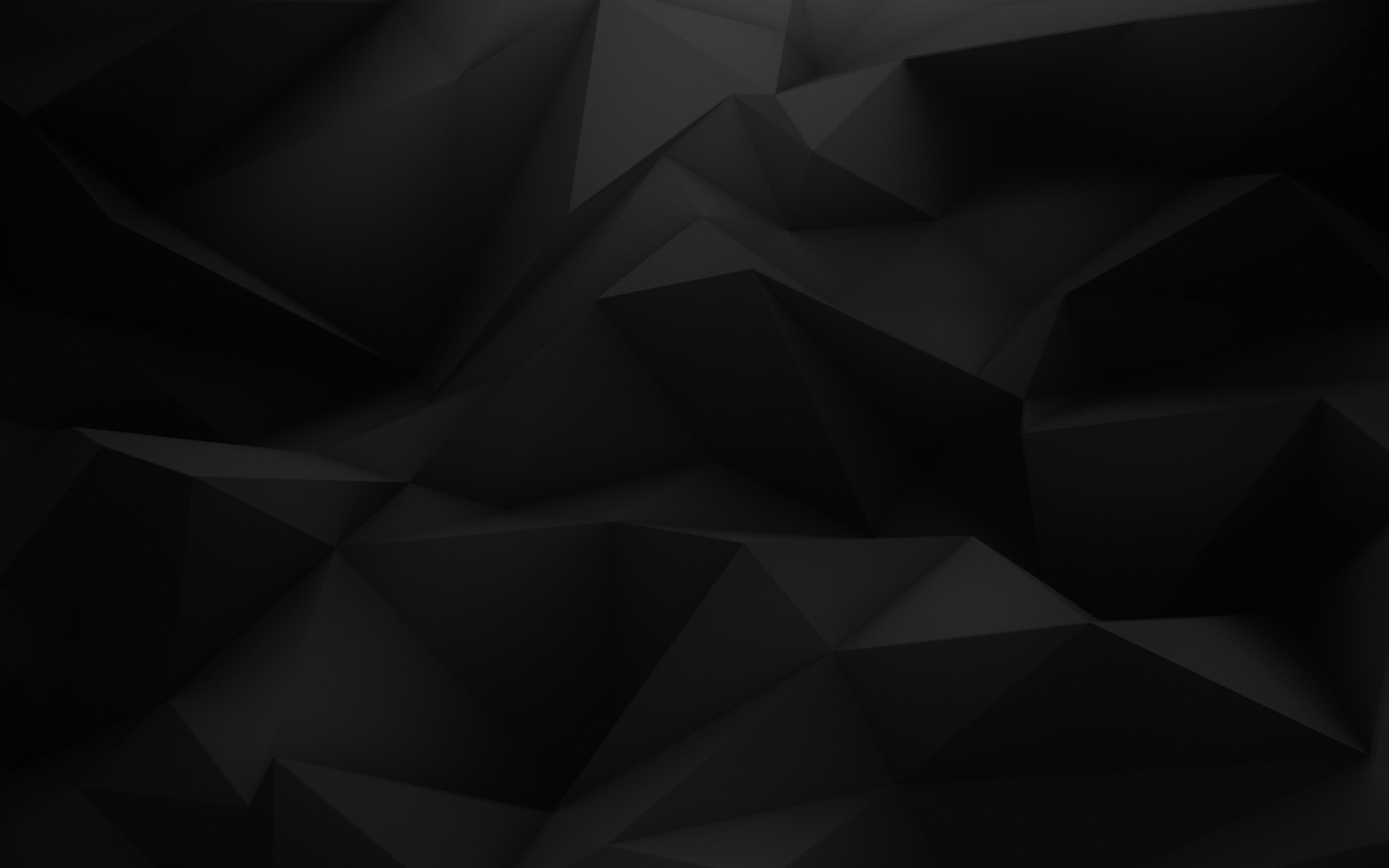 dark, abstract, black, low, poly