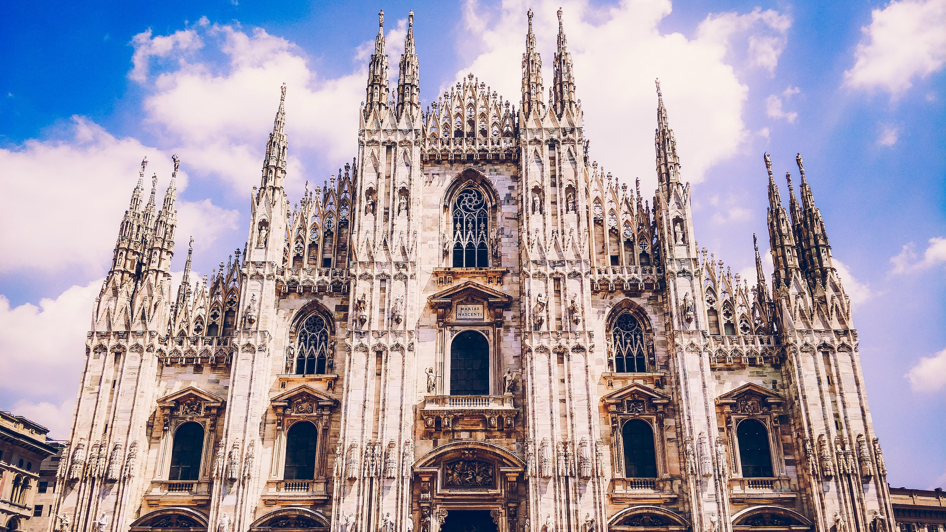 milan, cathedral, italian landmarks, santa maria nascente