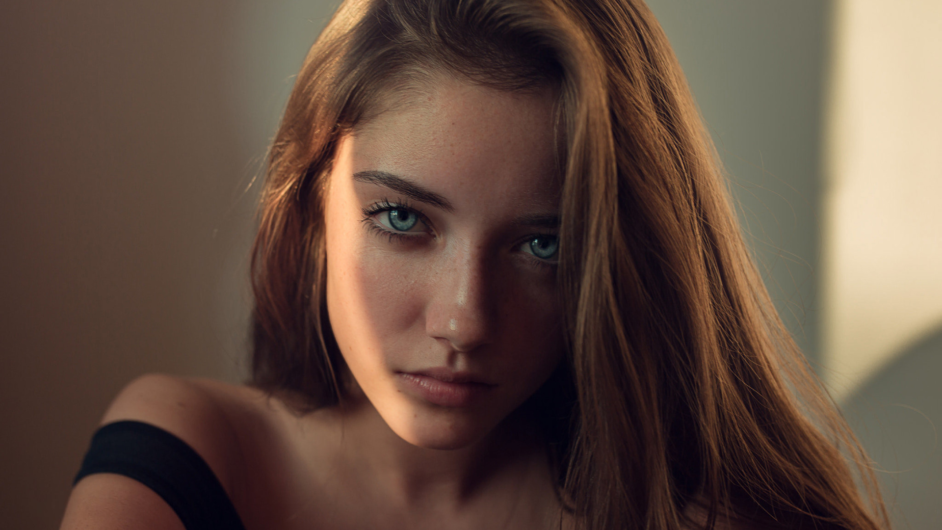 women, face, portrait, gray eyes, brunette, dagmara podolak