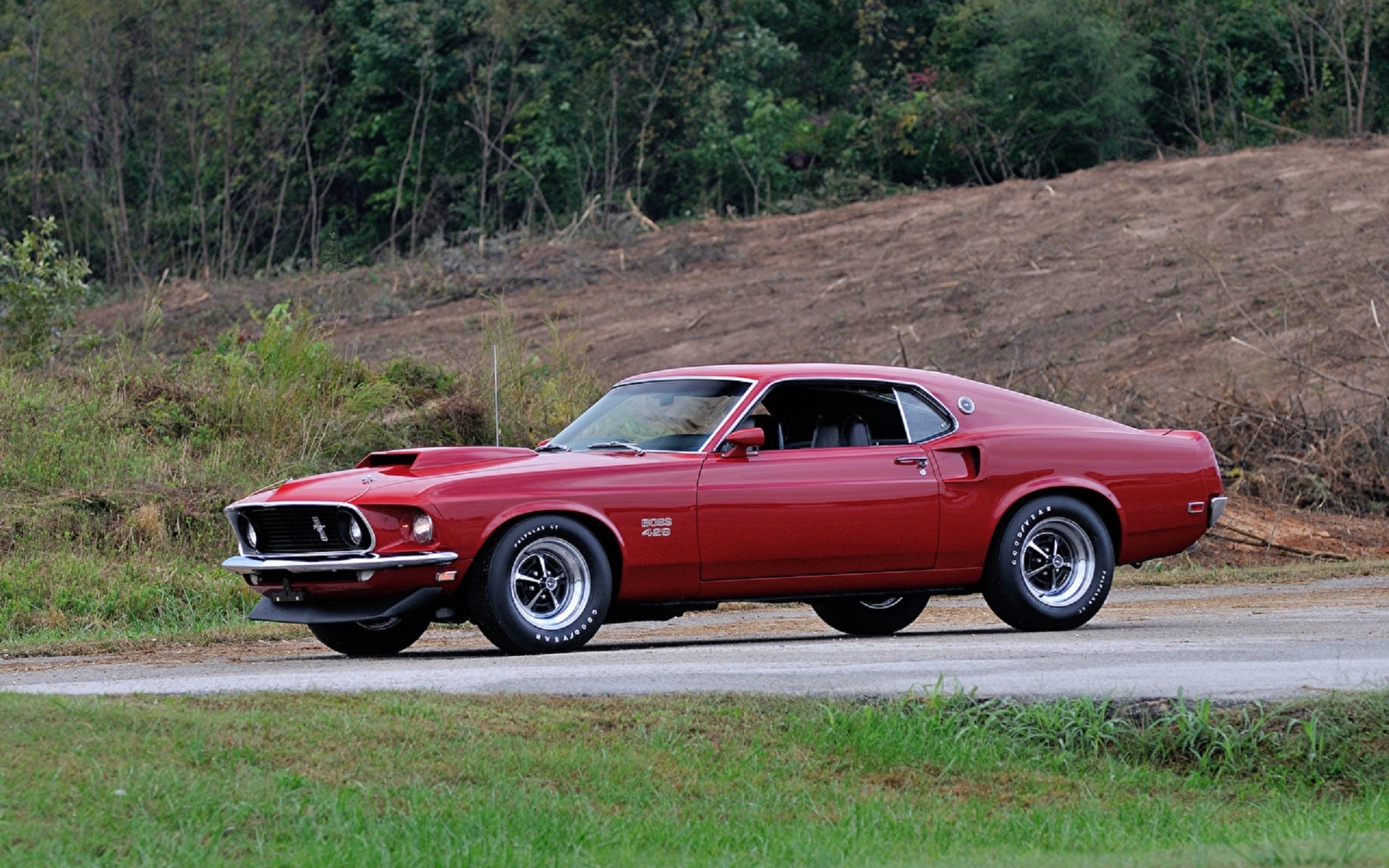 ford, mustang, boss, 429, 1969, retro