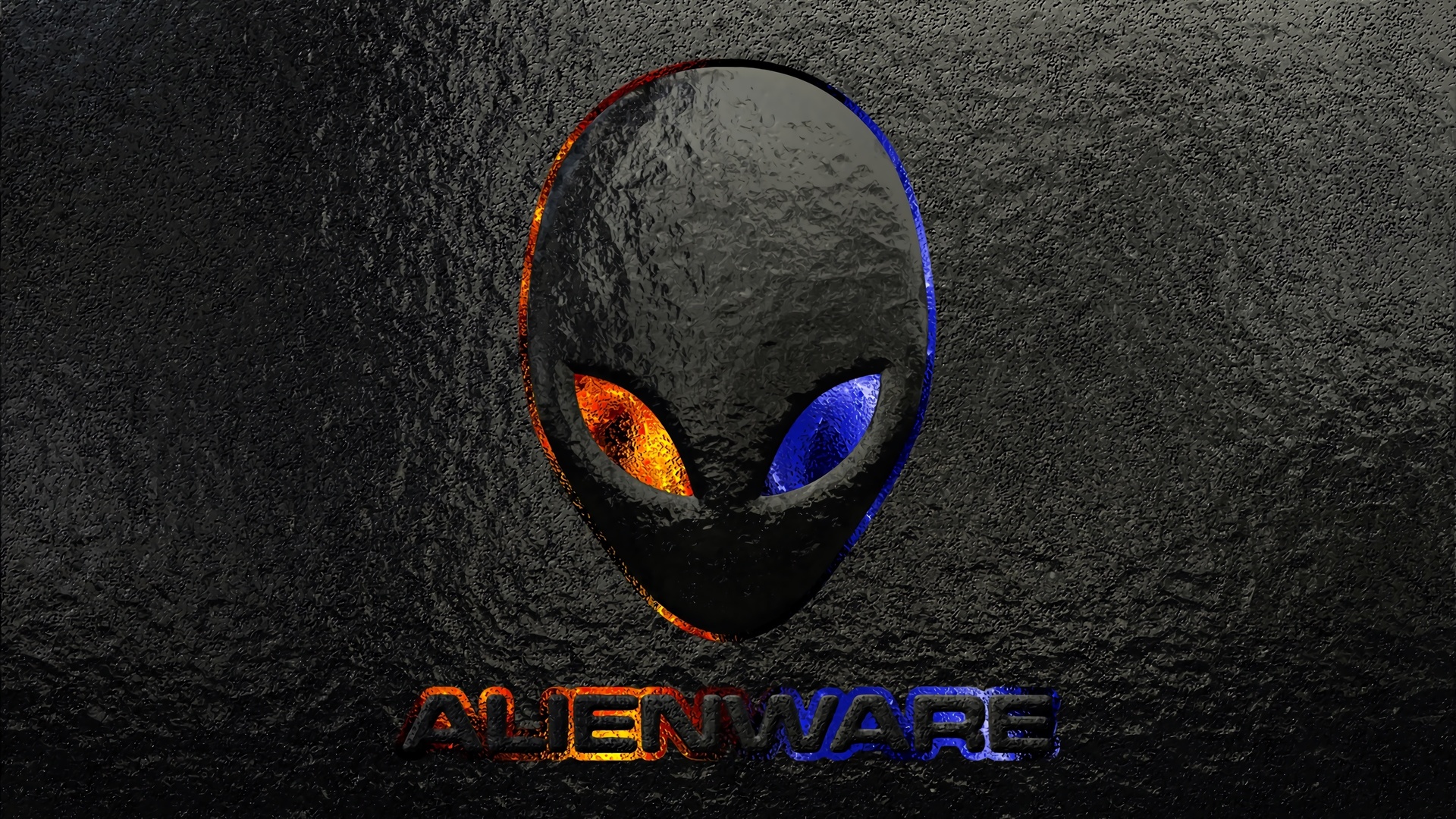 alienware logo grunge background, logo images, brand, alienware, brand and logo