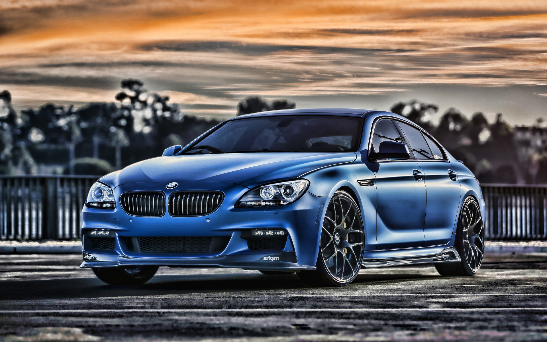 bmw, 6-series, gran coupe, f13, tuning, sunset, bmw 6, hdr