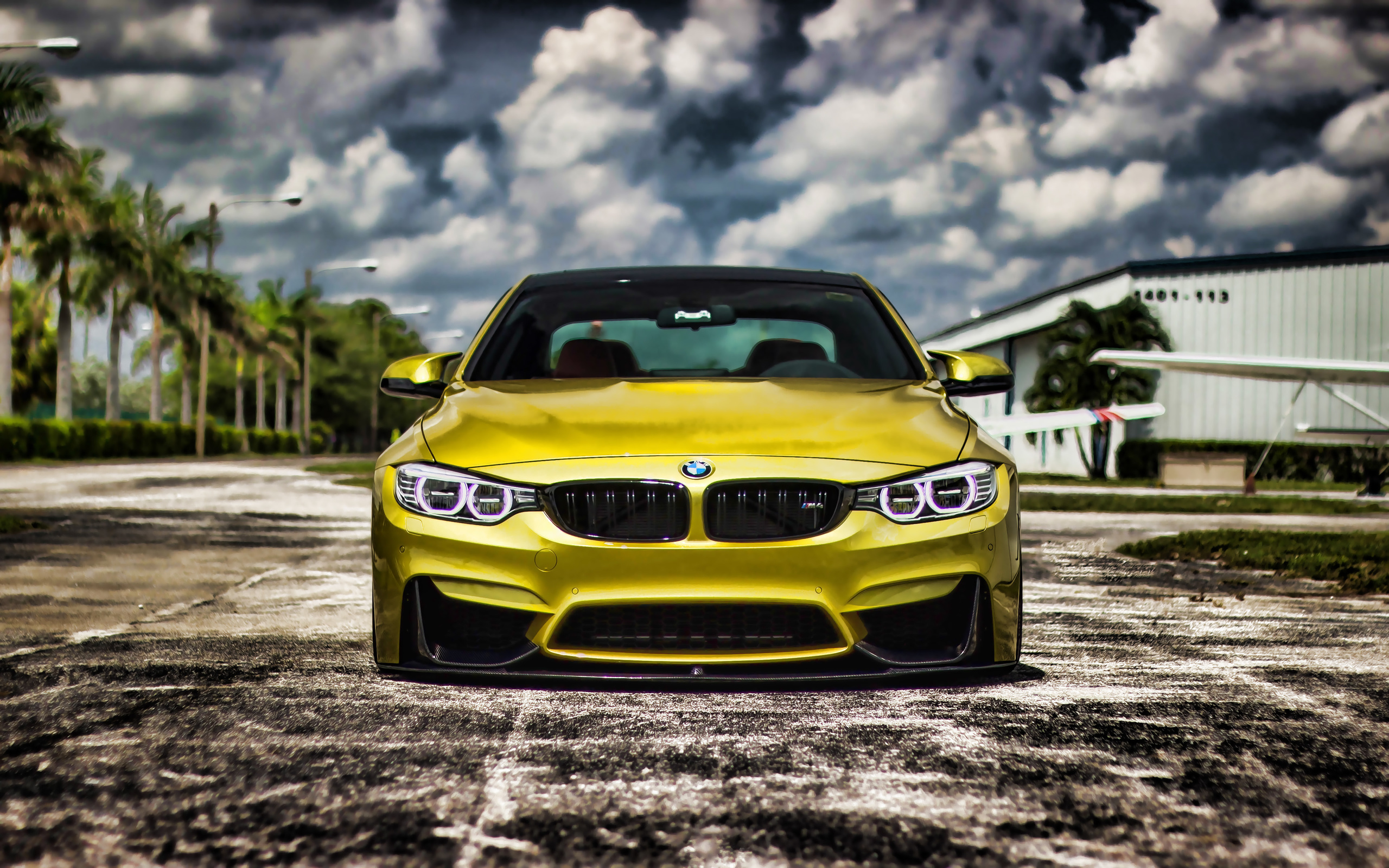 bmw, m4,  , hdr, tuning, f82, cars, bmw f82, golden