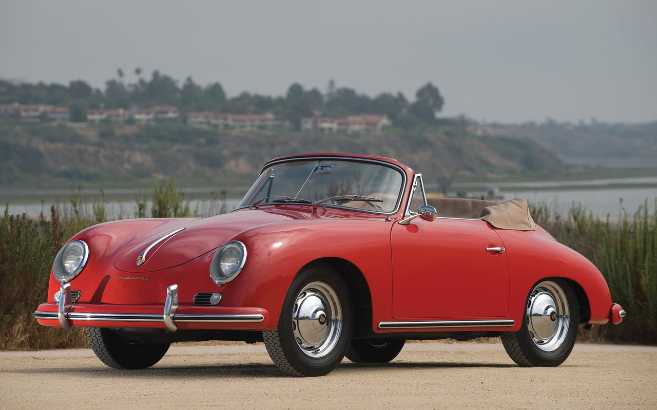 porsche, 356a, cabriolet, 1955