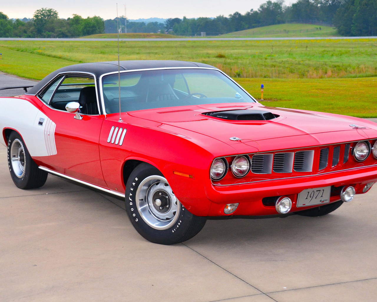 plymouth, cuda, 1970, retro