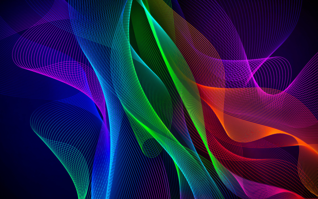 colorful, abstract, razer