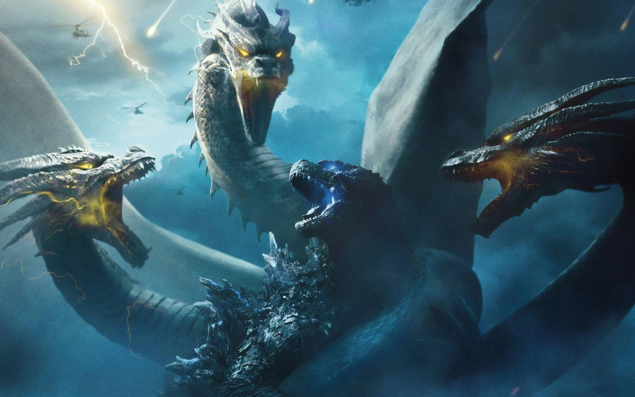 godzilla, king of the, monsters, king ghidorah, movies