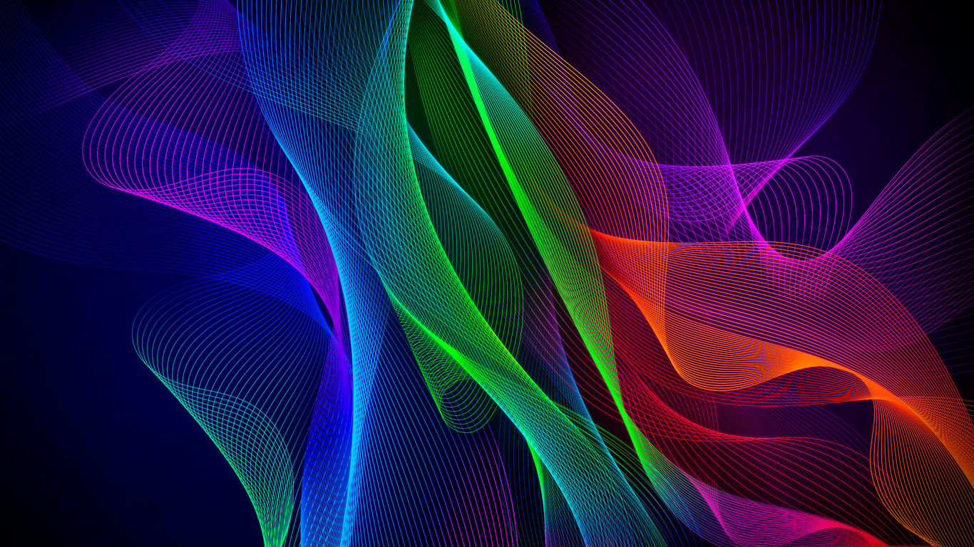 colorful, abstract, razer