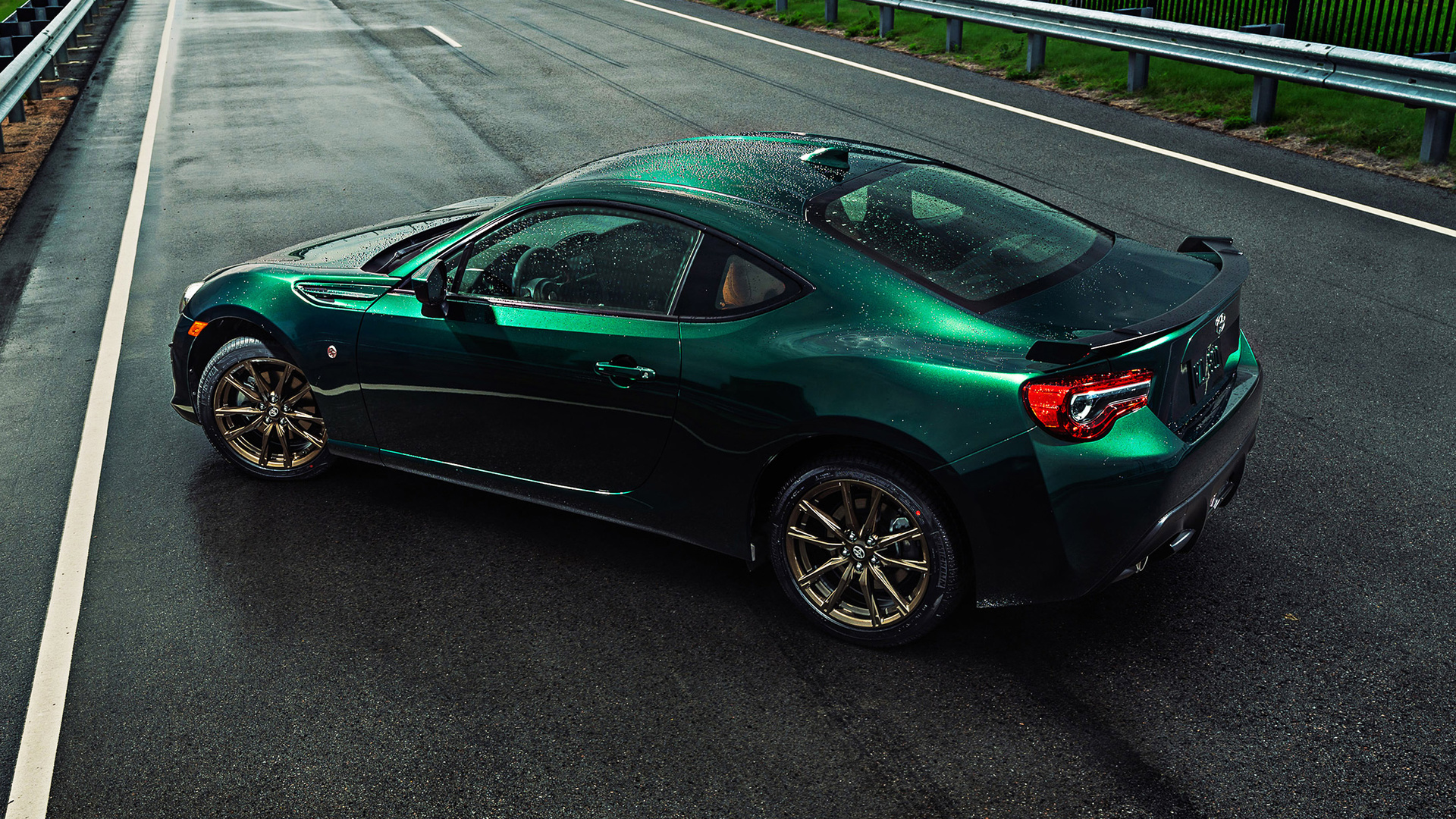 2020, toyota, 86, hakone, edition, rear view, exterior, green, sports coupe, gt86