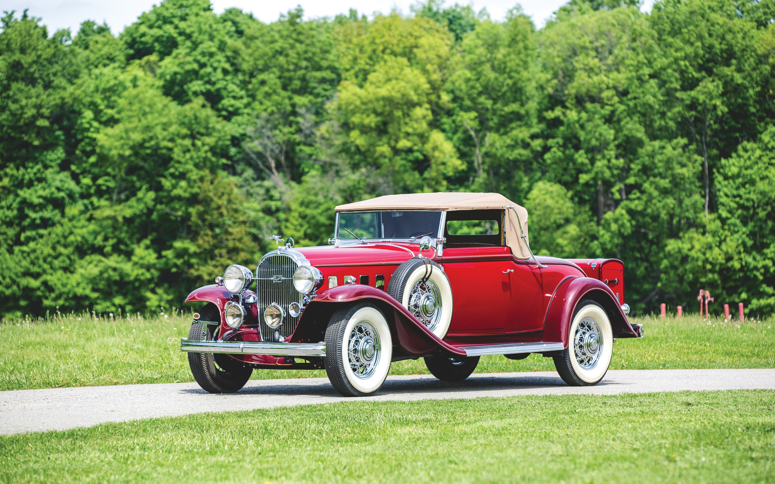 buick, ретро, 1932, series 90, convertible, coupe, купе, красный