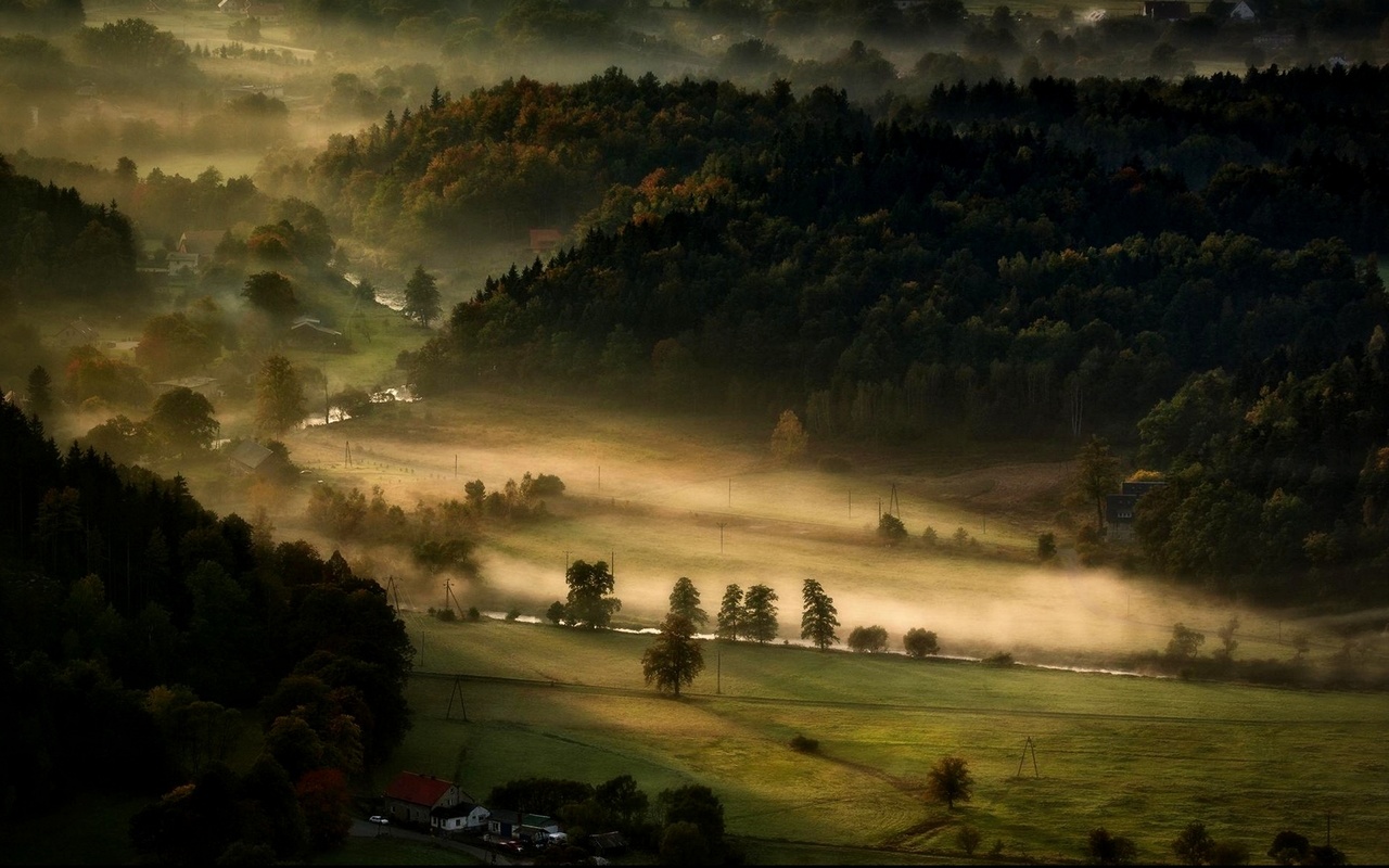 landscape  nature wallpapers  landscape, nature, mist, valley, mor