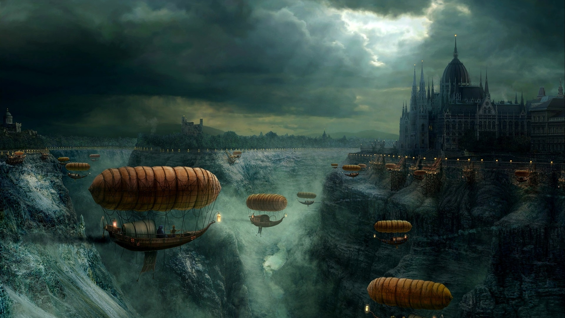 fantasy wallpapers  vehicles, airship