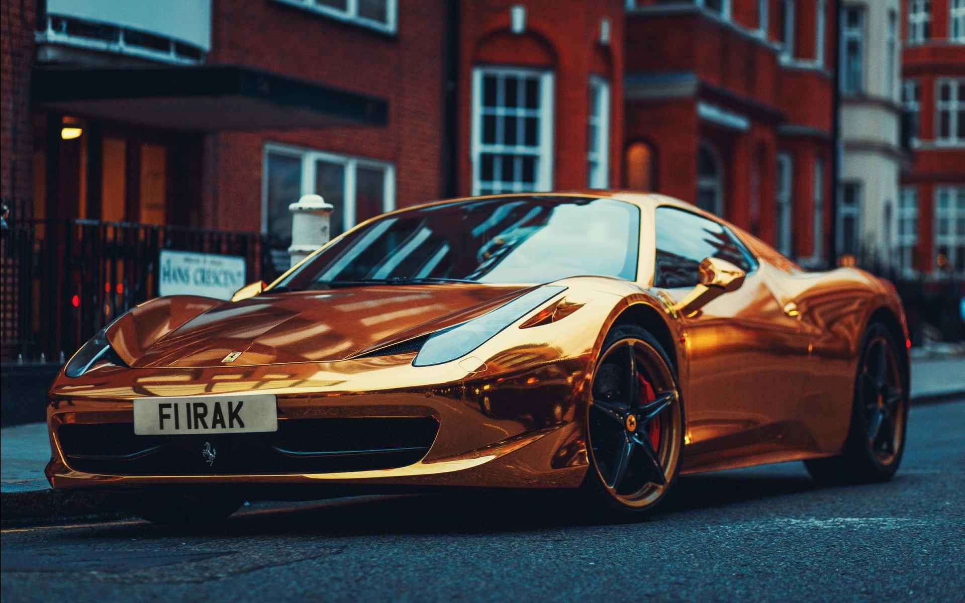  , gold, ferrari, , 458