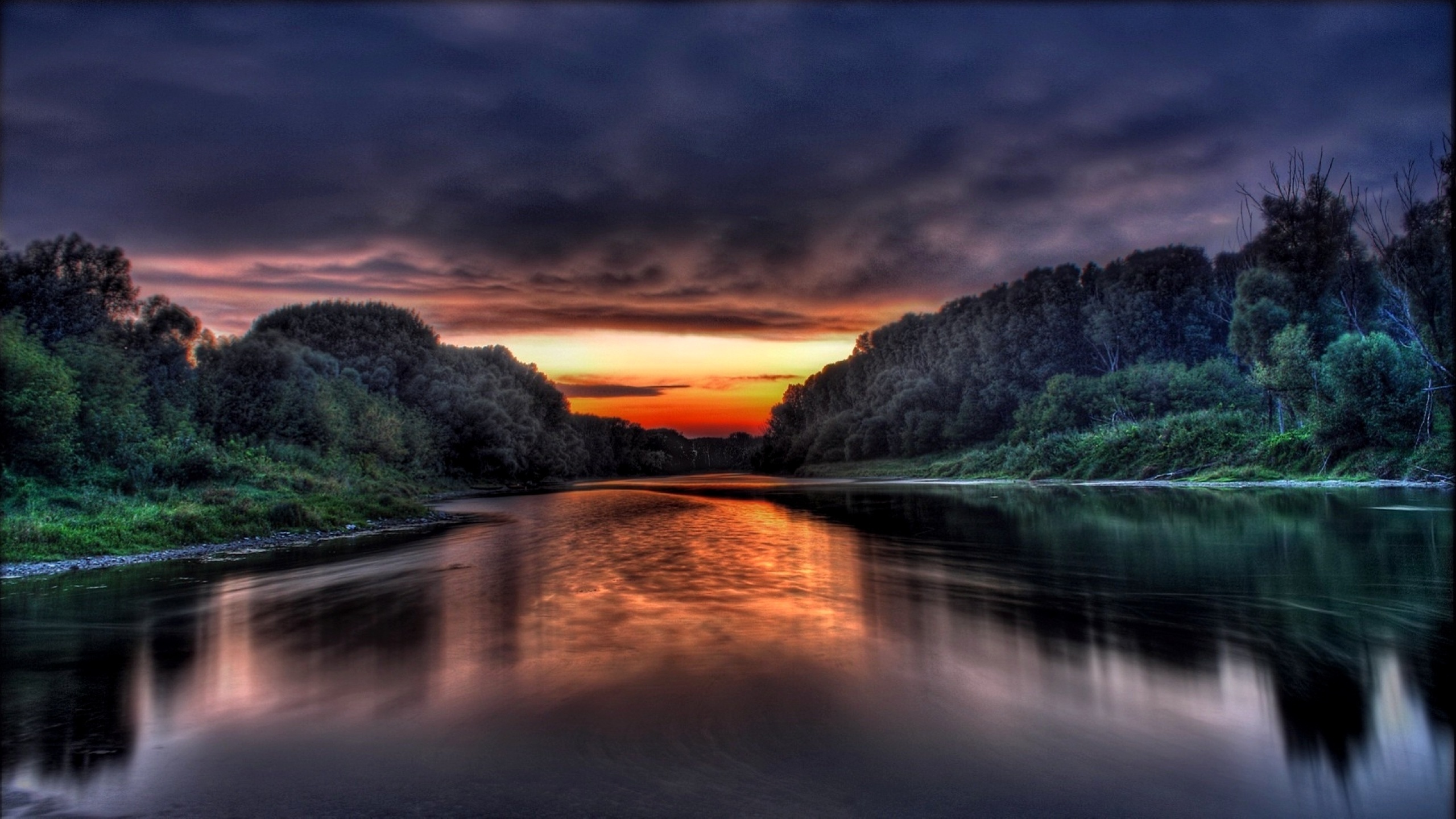 nature wallpapers, hdr, river
