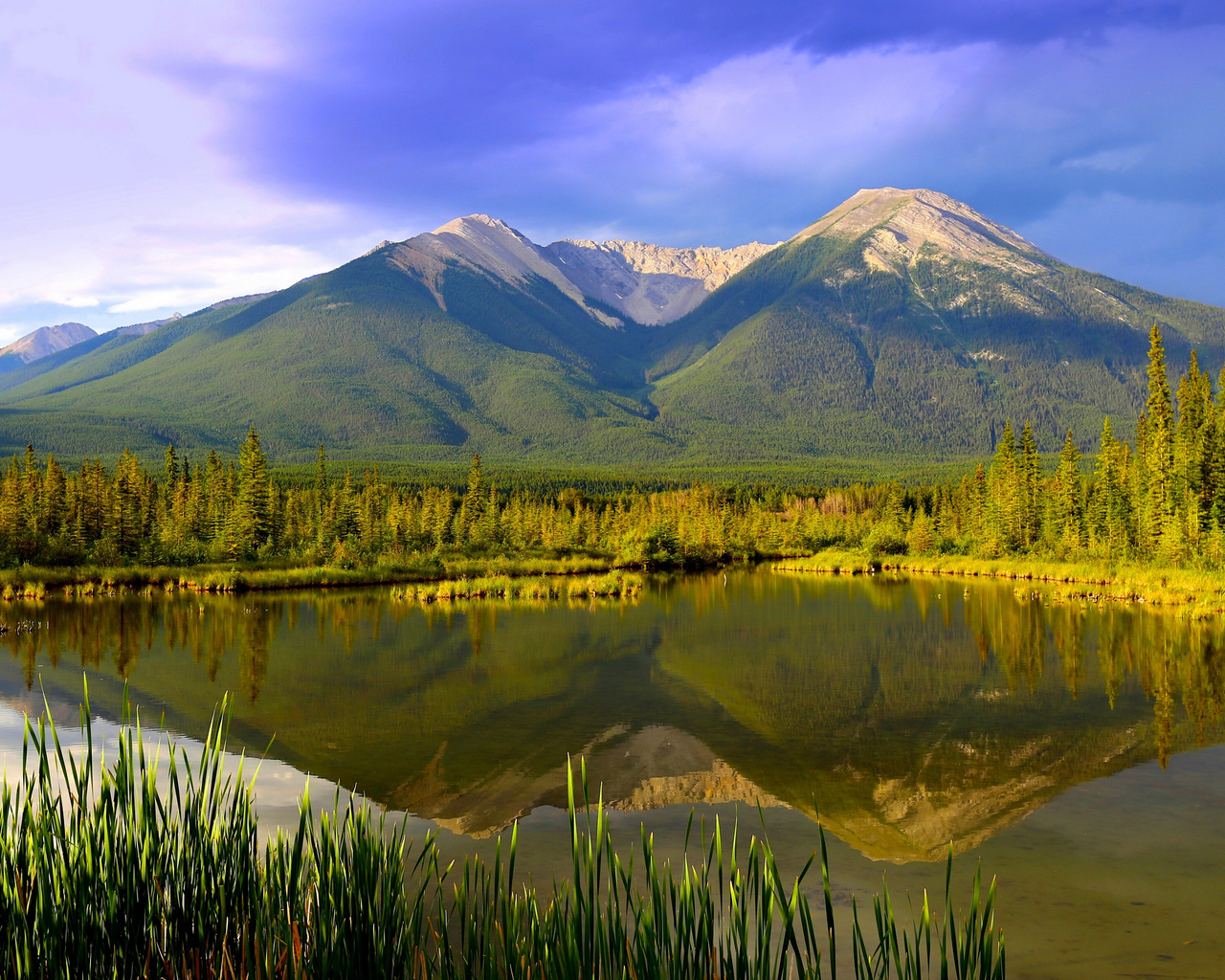 , , , ,  ,  ,   , canadian rocky mountains,  , lake vermilion, lake, mountains, reflection, canada, rocky mountains, alberta, banff national park