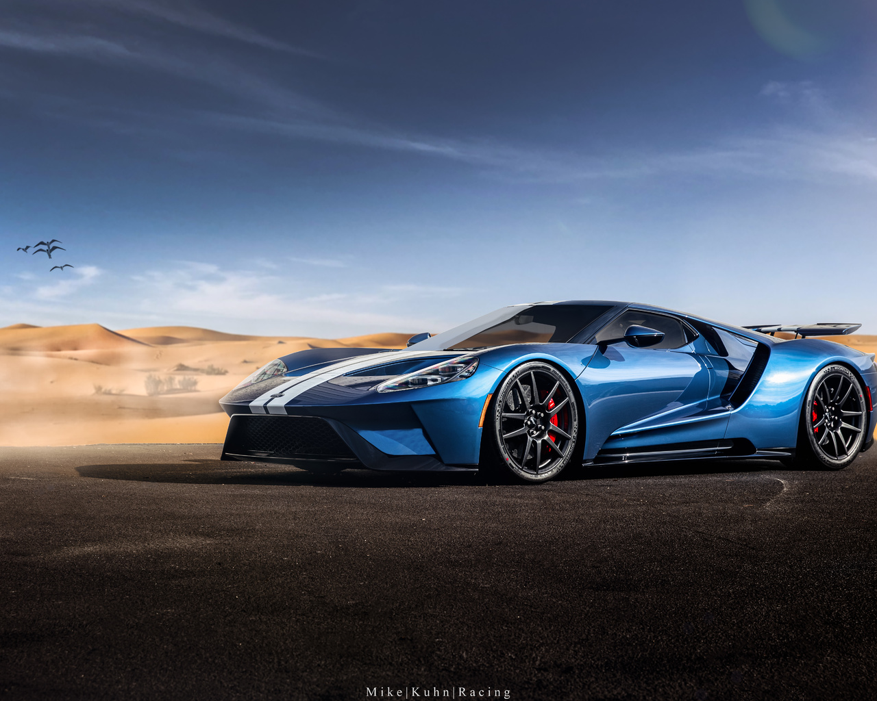 ford, gt, blue