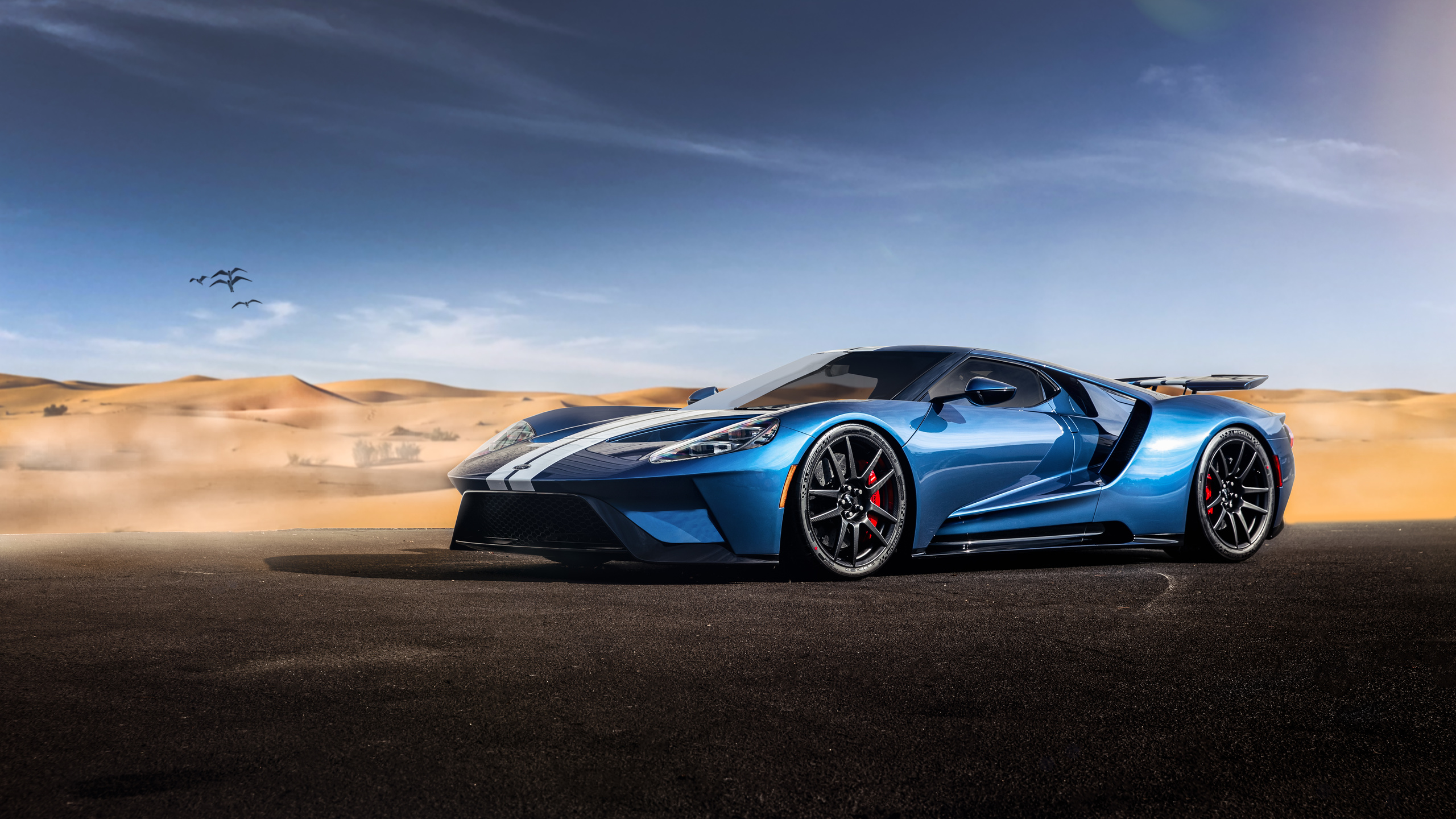 ford, gt, blue